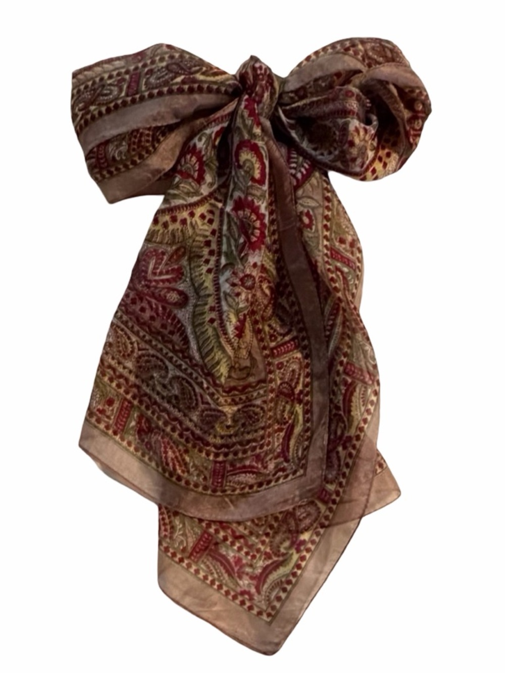 Vintage | Silk Chiffon Long Line Scarf